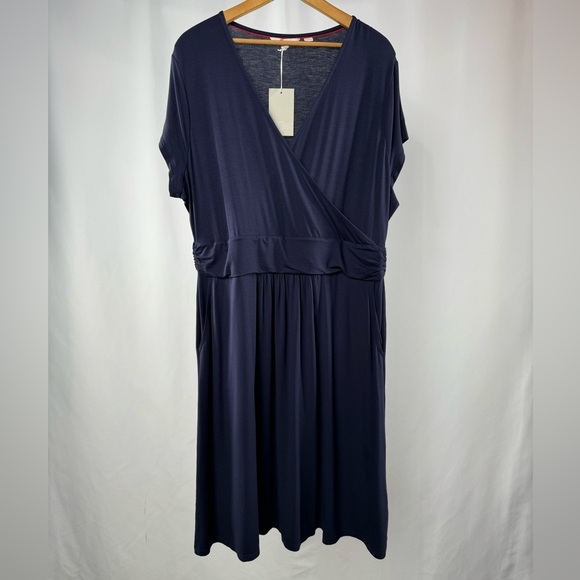 NWT Boden Lola Jersey Dress in Navy Size 16/18 Regular - Picture 4 of 9